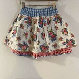 NWT Room Seven 100% Cotton Twirly Layered Skirt Size Girls 8